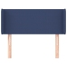 Cabecero de tela azul 83x16x78/88 cm