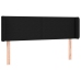 Cabecero de tela negro 147x16x78/88 cm