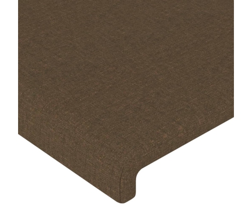 Cabecero de tela gris oscuro 183x16x78/88 cm