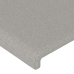 vidaXL Cabecero de tela gris claro 203x16x78/88 cm