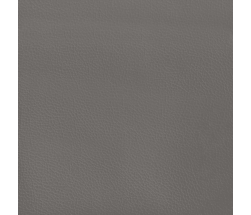 vidaXL Cabecero de cuero sintético gris 203x16x78/88 cm