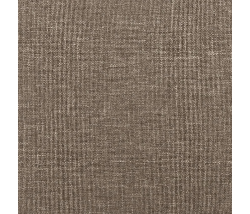 Cabecero de tela gris taupe 163x16x78/88 cm