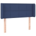 Cabecero de tela azul 93x16x78/88 cm