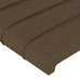 Cabecero de tela gris oscuro 147x16x78/88 cm