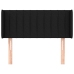 Cabecero de tela negro 93x16x78/88 cm