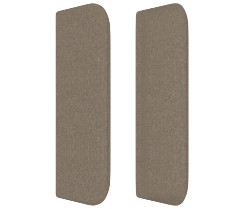 vidaXL Cabecero de tela gris taupe 93x16x78/88 cm