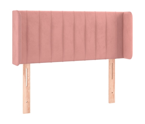 vidaXL Cabecero de terciopelo rosa 103x16x78/88 cm