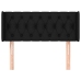 Cabecero de tela negro 103x16x78/88 cm