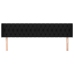 Cabecero de tela negro 203x16x78/88 cm