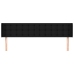 Cabecero de tela negro 163x16x78/88 cm