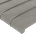 vidaXL Cabecero con orejas de terciopelo gris claro 103x16x118/128 cm