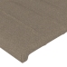 Cabecero con orejas de tela gris taupe 103x16x118/128 cm