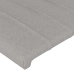 vidaXL Cabecero con orejas de tela gris claro 183x16x118/128 cm