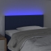 Cabecero con LED de tela azul 80x5x78/88 cm