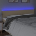 Cabecero con LED de tela color crema 180x5x78/88 cm