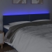 Cabecero con LED de tela azul 180x5x78/88 cm