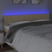 Cabecero con LED de tela color crema 180x5x78/88 cm