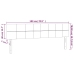 Cabecero con LED de terciopelo gris claro 180x5x78/88 cm