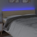 vidaXL Cabecero con LED de tela color crema 180x5x78/88 cm