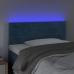 vidaXL Cabecero con LED de terciopelo azul oscuro 80x5x78/88 cm