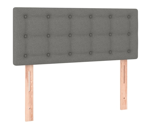 Cabecero con LED de tela gris oscuro 80x5x78/88 cm