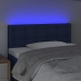 Cabecero con LED de tela azul 80x5x78/88 cm