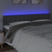 Cabecero con LED de tela gris oscuro 180x5x78/88 cm