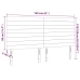 vidaXL Cabecero con luces LED terciopelo rosa 160x5x118/128 cm