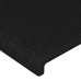 Cabecero con LED de tela negro 103x16x78/88 cm