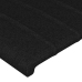 Cabecero con LED de tela negro 163x16x78/88 cm