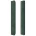 Cabecero con LED de terciopelo verde oscuro 147x16x118/128 cm
