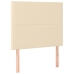 Cama box spring con colchón tela color crema 120x200 cm
