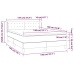 Cama box spring con colchón cuero sintético blanco 140x190 cm