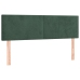 Cama box spring con colchón terciopelo verde oscuro 140x200 cm