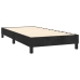 Cama box spring con colchón terciopelo negro 90x200 cm