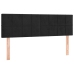 Cama box spring con colchón terciopelo negro 140x200 cm