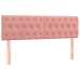 Cama box spring con colchón terciopelo rosa 160x200 cm