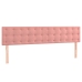 Cama box spring con colchón terciopelo rosa 180x200 cm