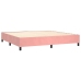 Cama box spring con colchón terciopelo rosa 180x200 cm