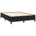 Cama box spring con colchón terciopelo negro 140x190 cm