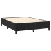 Cama box spring con colchón terciopelo negro 140x190 cm