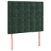 Cama box spring con colchón terciopelo verde oscuro 80x200 cm