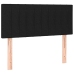 Cama box spring con colchón LED tela negro 80x200 cm