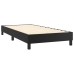 Cama box spring y colchón LED cuero sintético negro 90x190 cm