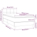 Cama box spring colchón y LED terciopelo verde oscuro 90x190 cm