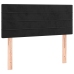 Cama box spring colchón y LED terciopelo negro 90x190 cm