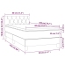 Cama box spring colchón y LED terciopelo azul oscuro 80x200 cm
