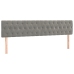 Cama box spring colchón y LED terciopelo gris claro 200x200 cm