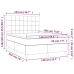 Cama box spring colchón y LED terciopelo negro 140x190 cm