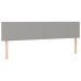 Cama box spring con colchón tela gris claro 160x200 cm